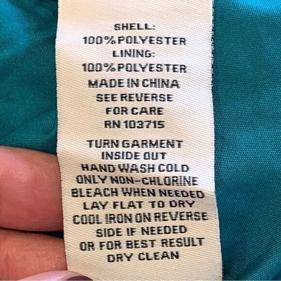 Nanette Lepore Sleeveless Mockneck Embroidered Lace Top Deep Lake Blue Size XL - Picture 8 of 10